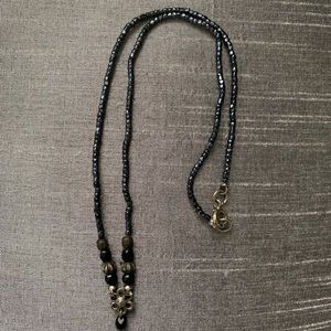 Anthropologie beaded necklace with charm